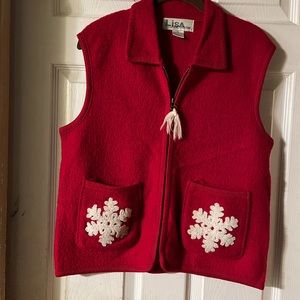 Beautiful boiled wool vest